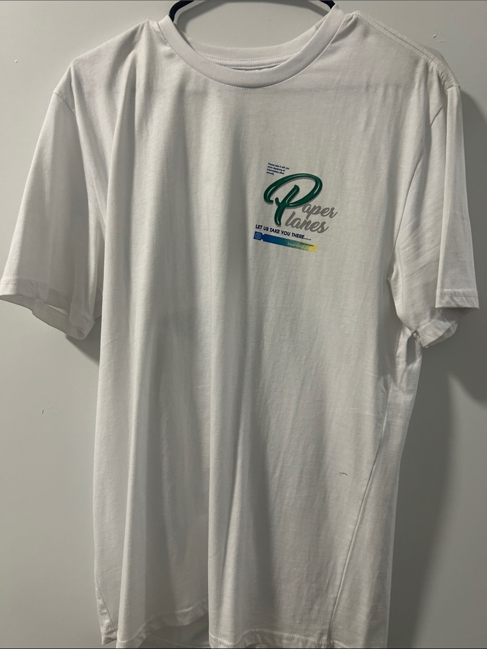 Paper Planes Men’s White Short Sleeve Graphic Tee